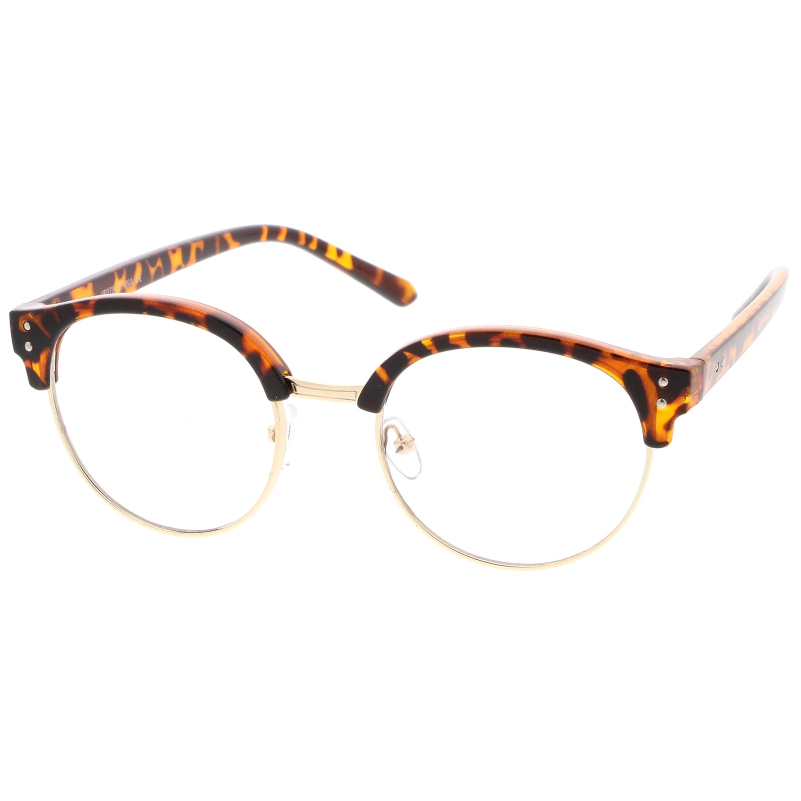 Orange-Tortoise-Gold / Clear