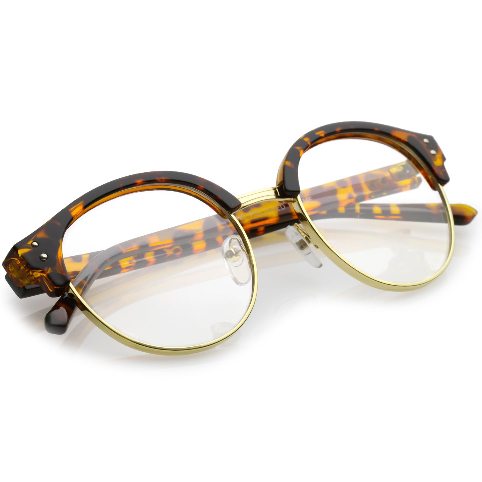Orange-Tortoise-Gold / Clear