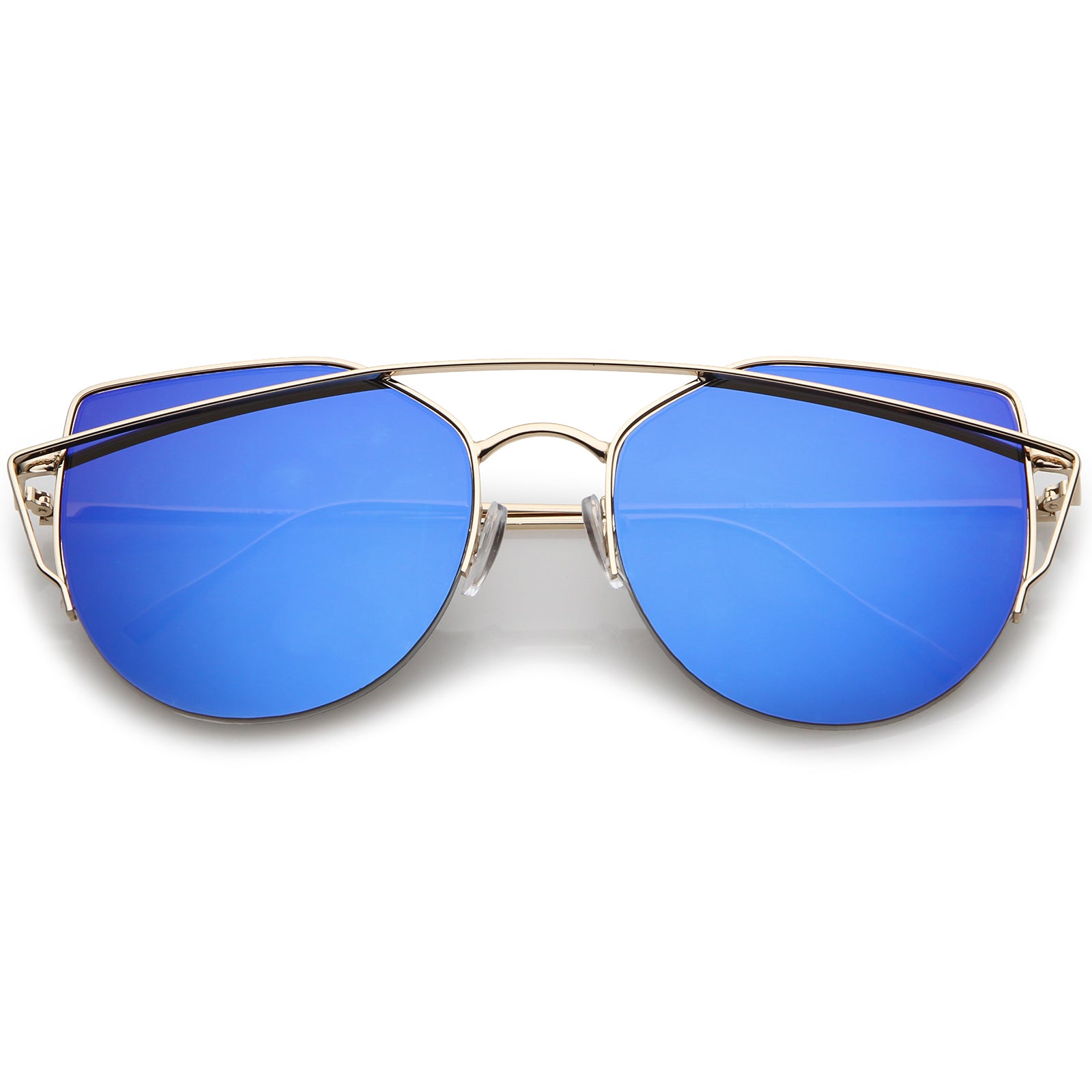 Gold / Blue Mirror