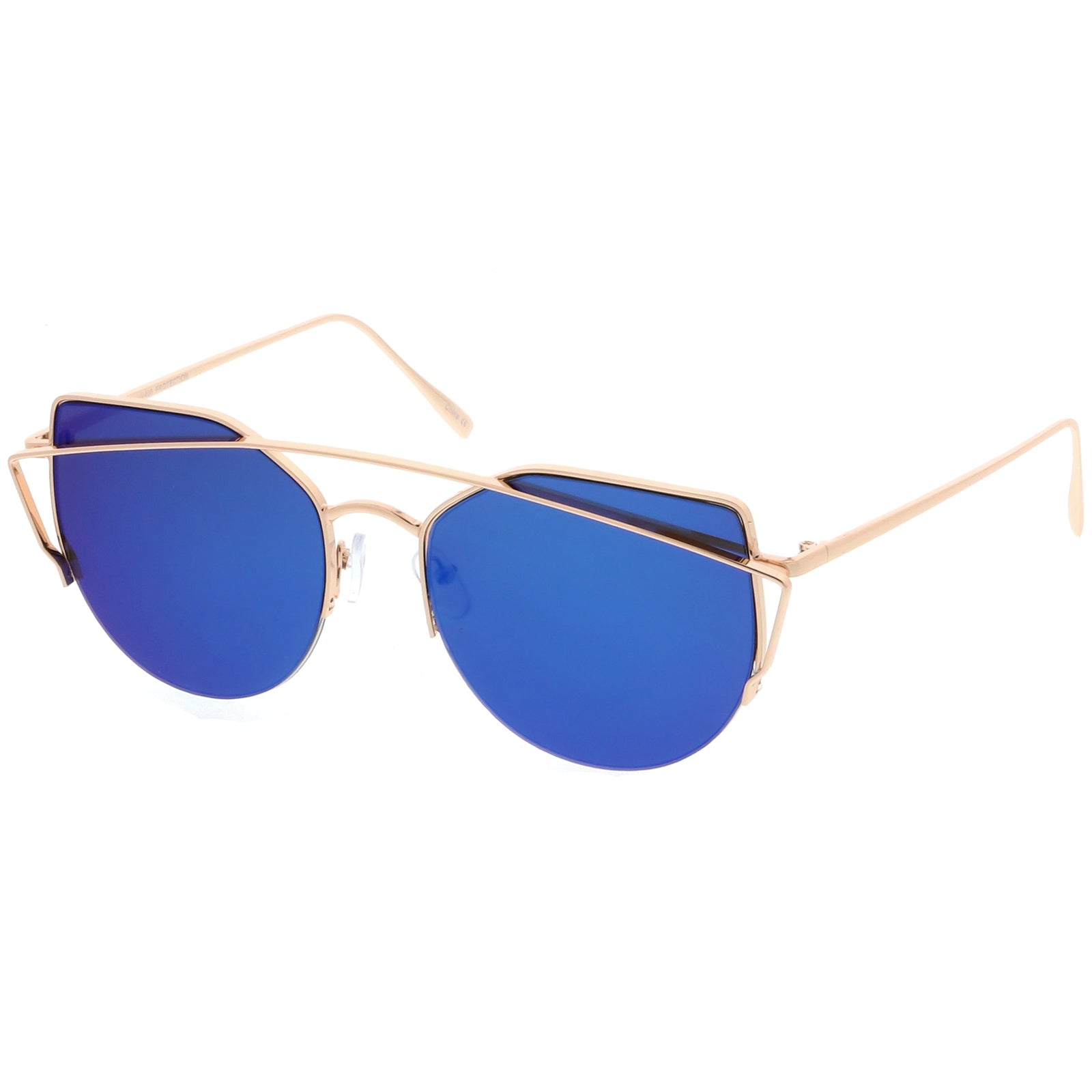 Gold / Blue Mirror