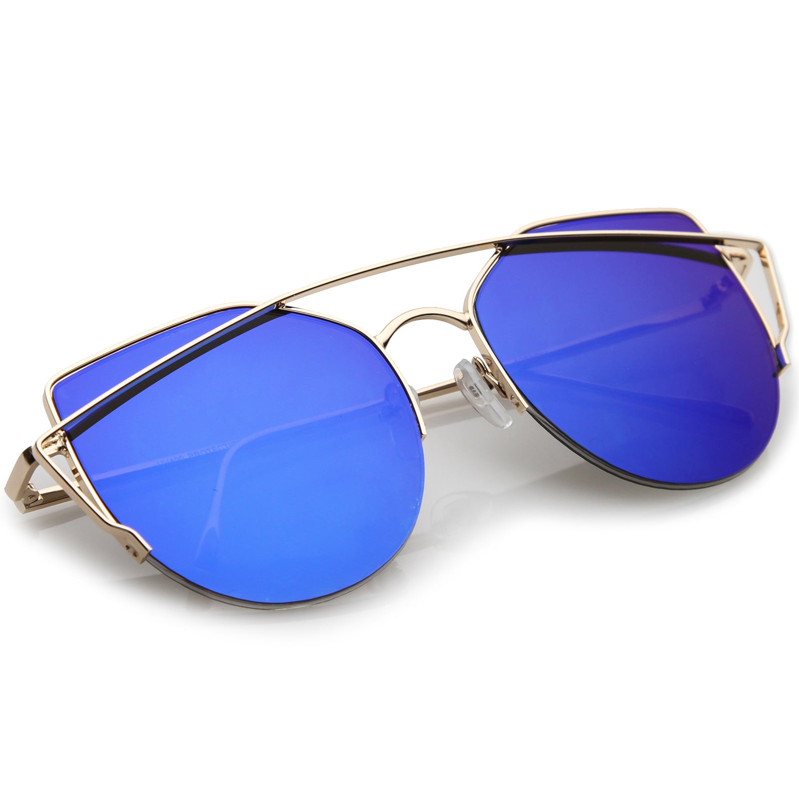 Gold / Blue Mirror