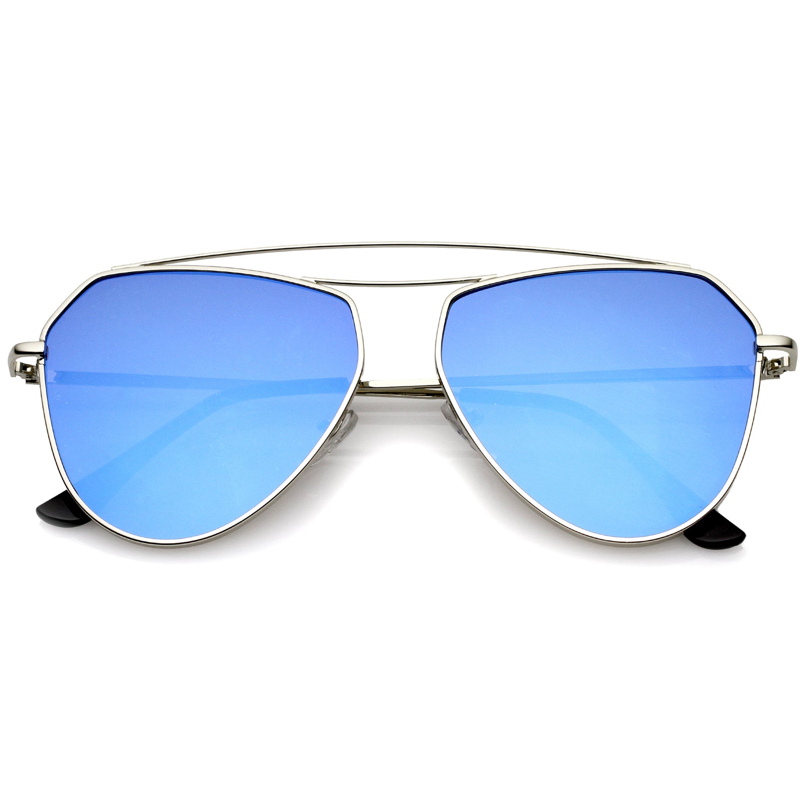 Silver / Blue Mirror