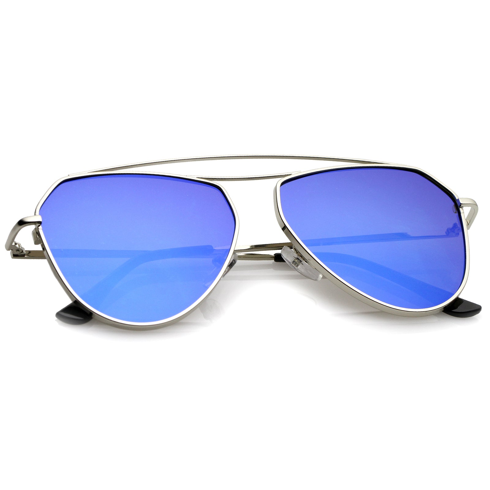 Silver / Blue Mirror