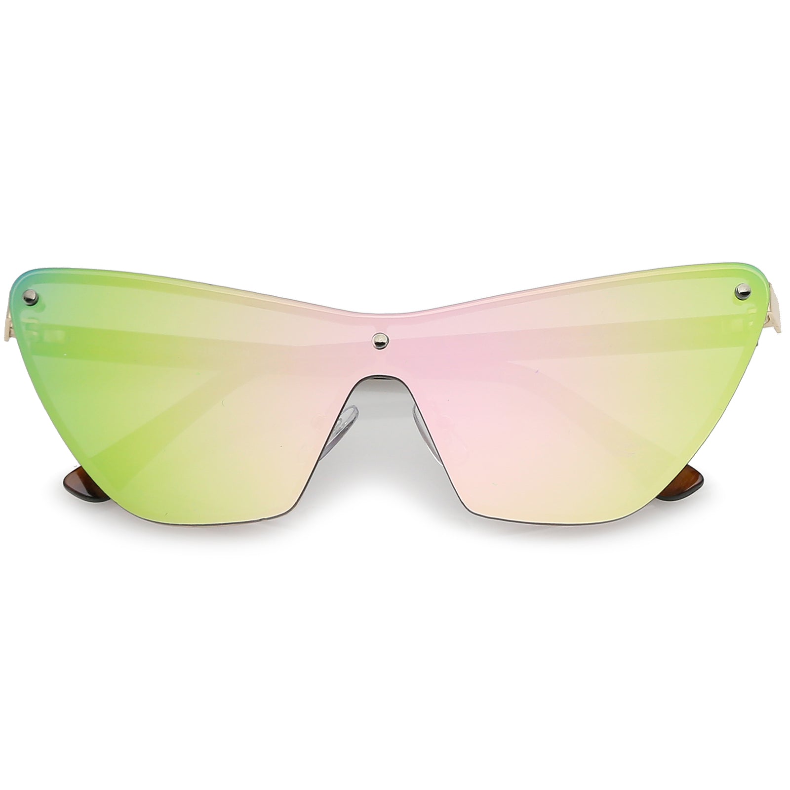 Gold Tortoise / Pink Green Mirror