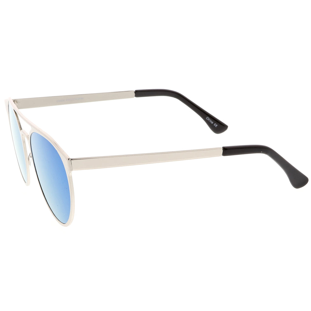 Silver / Blue Mirror