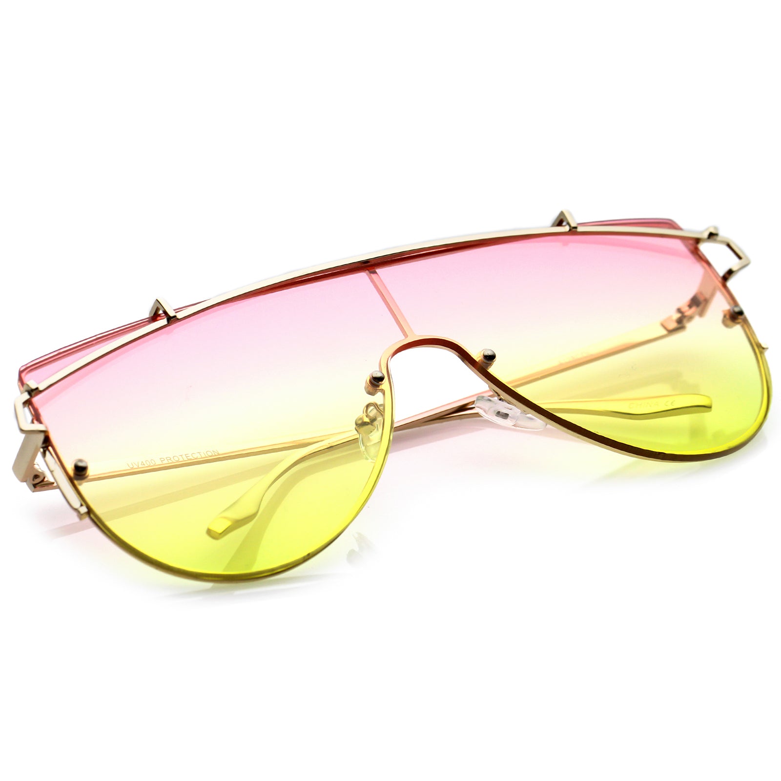 Unique Cross-Bar Mirrored Sheild Sunglasses Unique Cross-Bar Mirrored Sheild Sunglasses