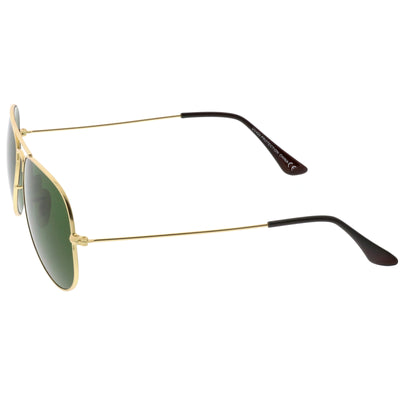 Ray-Ban Aviator Classic Rb3025 Sunglasses Square, Transparent/Green, One  Size + 0