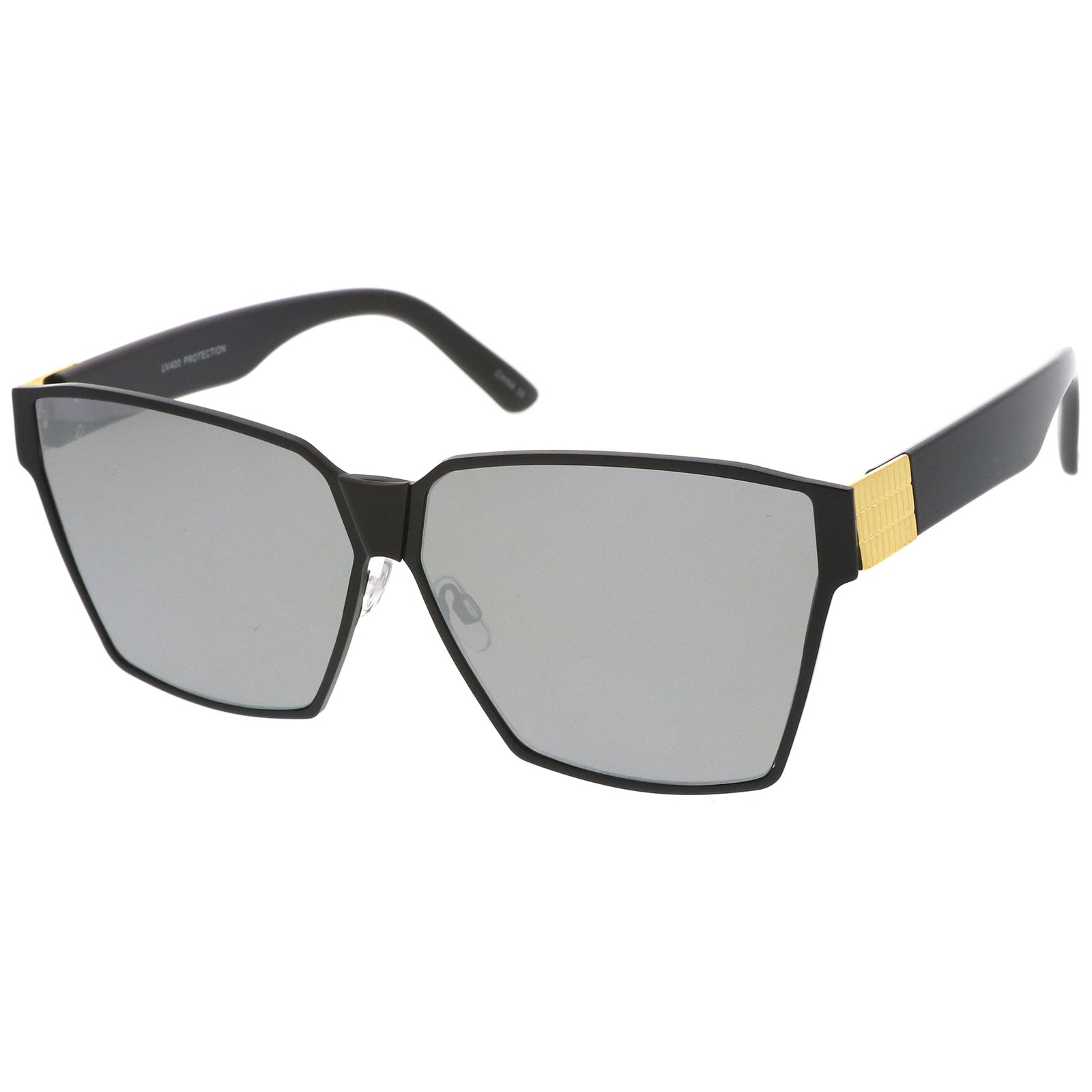 Matte Black-Black / Silver Mirror
