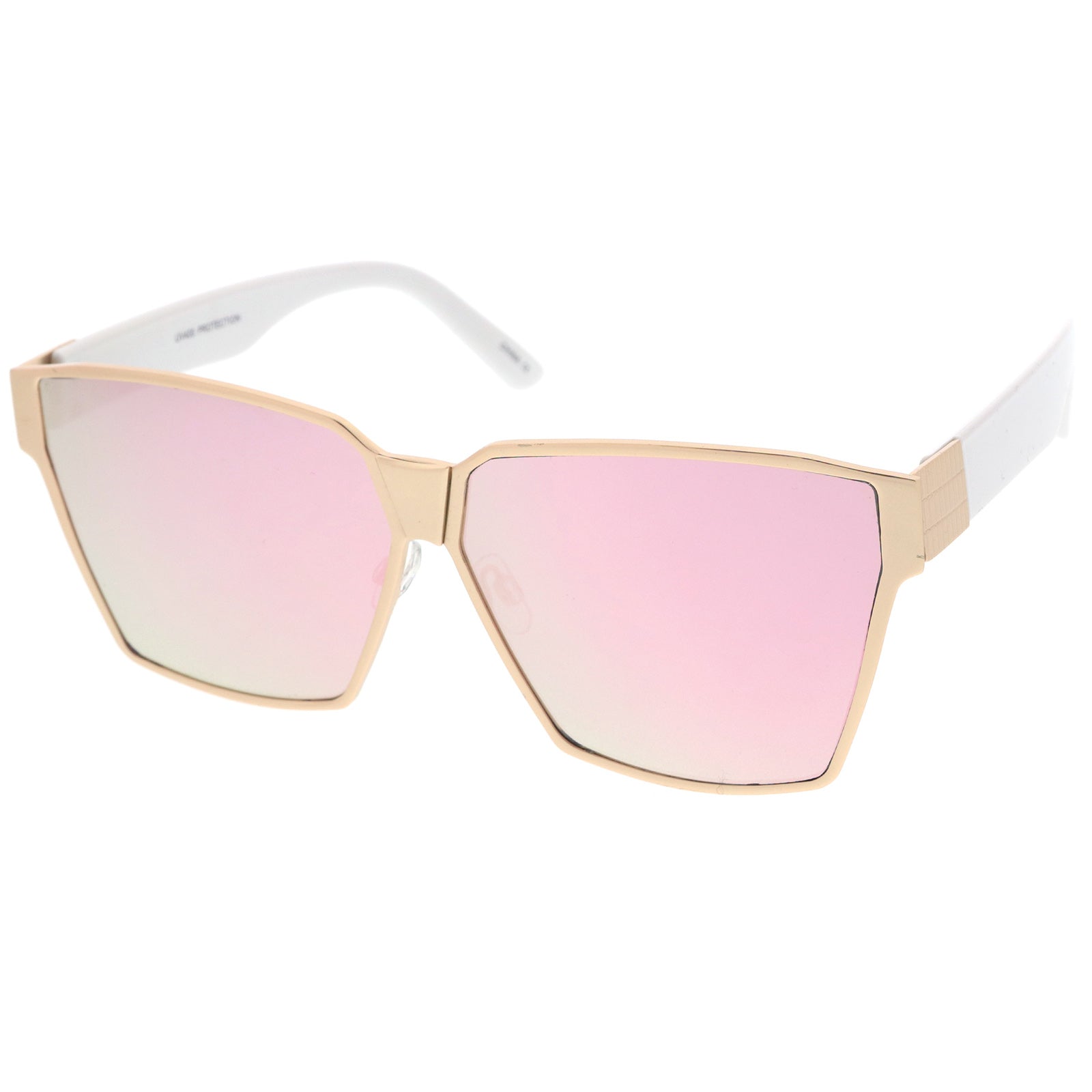 Matte Gold-White / Pink Mirror