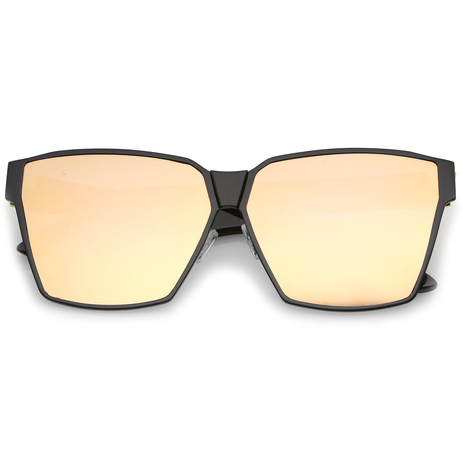 Matte Black-Black / Peach Mirror