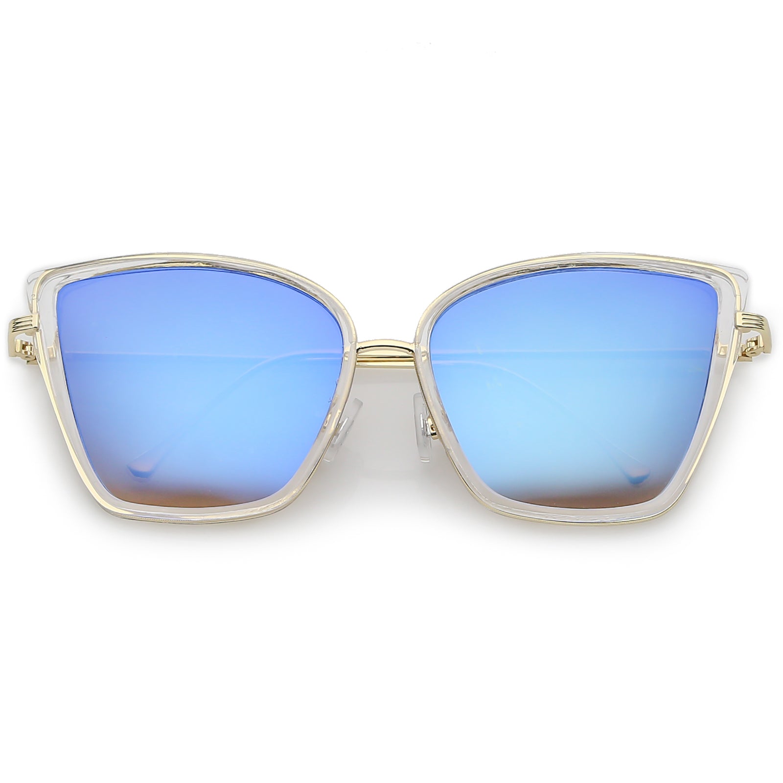 Clear Gold / Blue Mirror