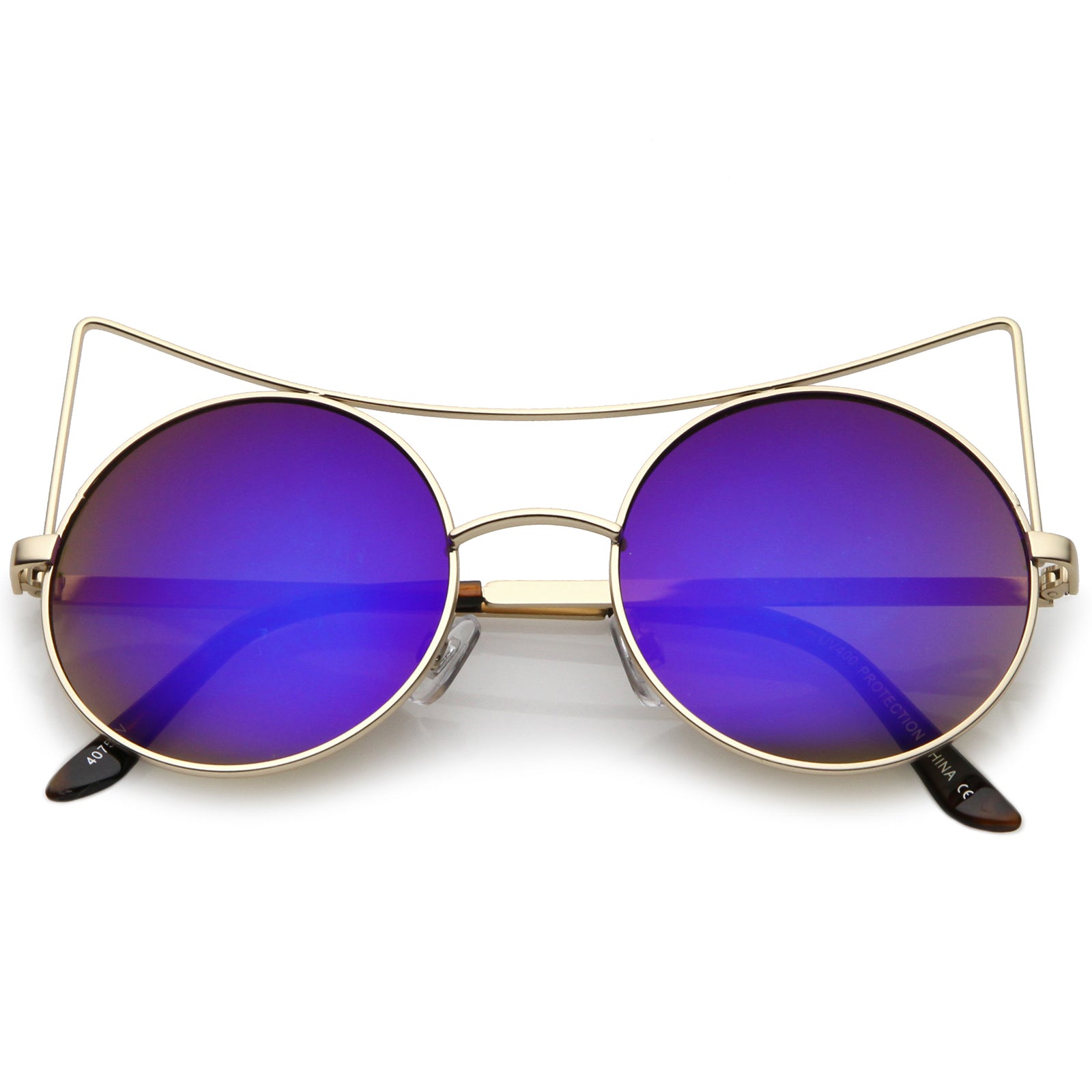 Gold / Blue Mirror