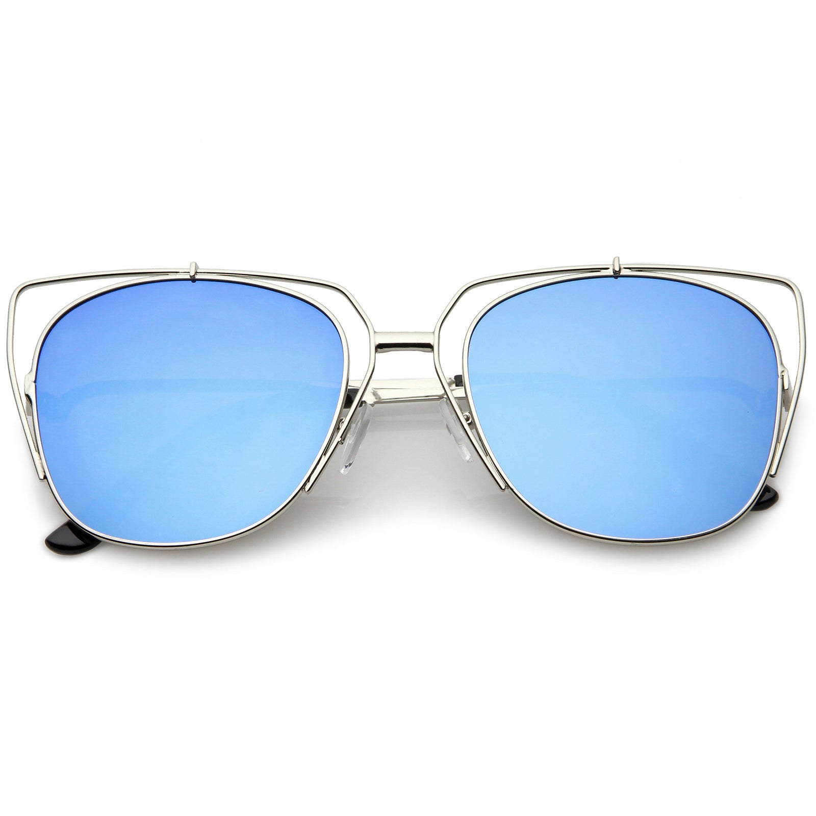 Silver / Blue Mirror