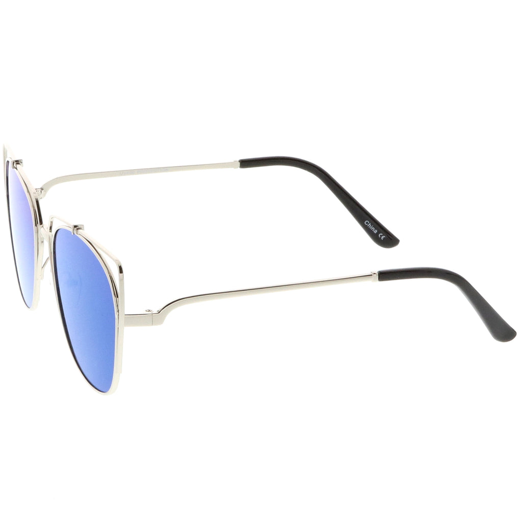 Silver / Blue Mirror