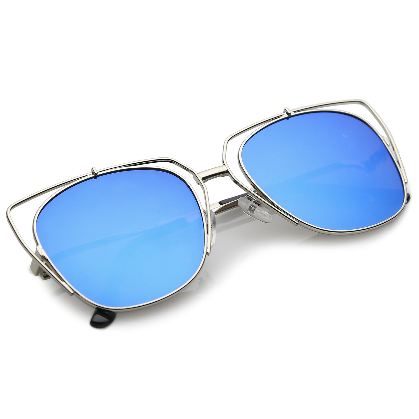 Silver / Blue Mirror