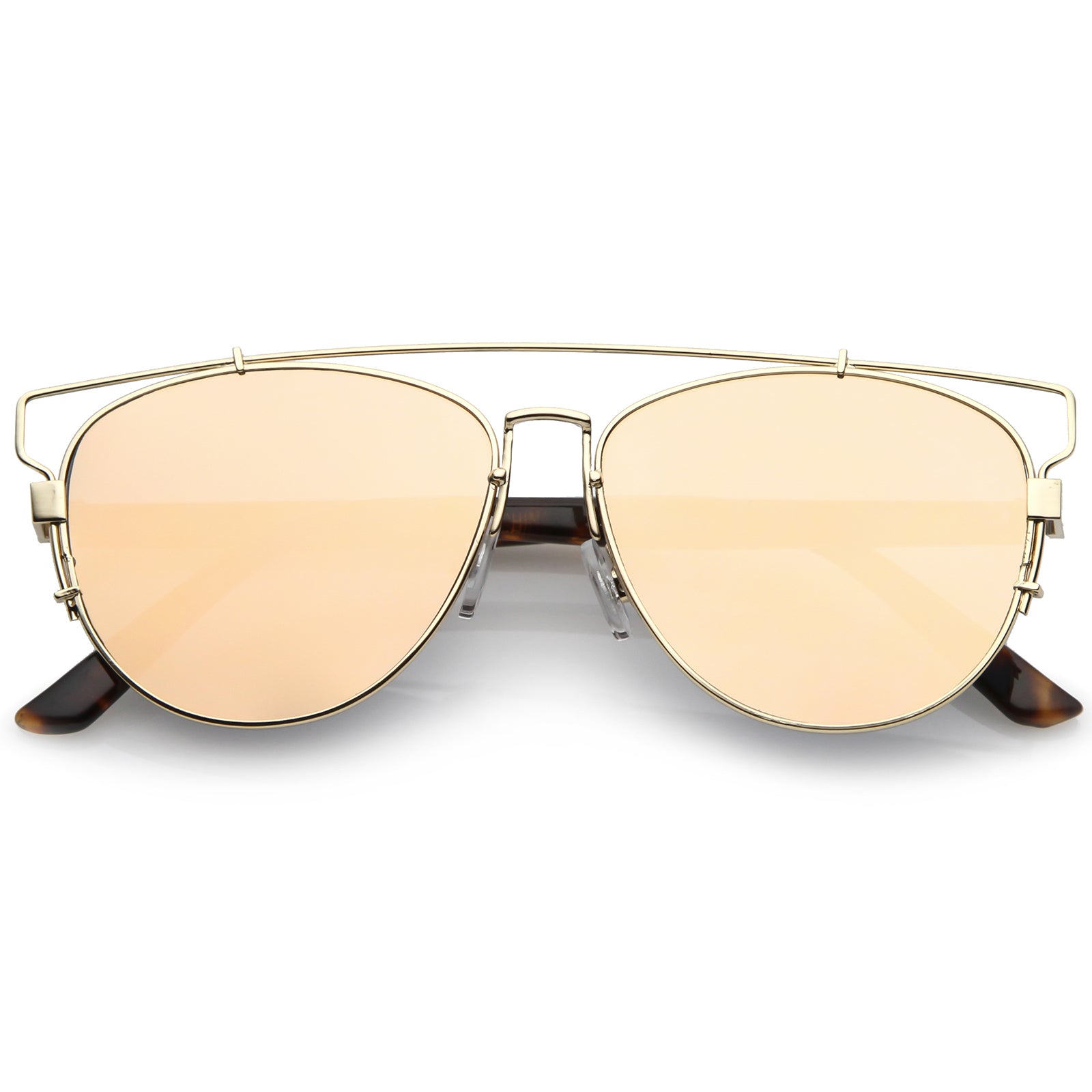 Gold-Tortoise / Pink Mirror