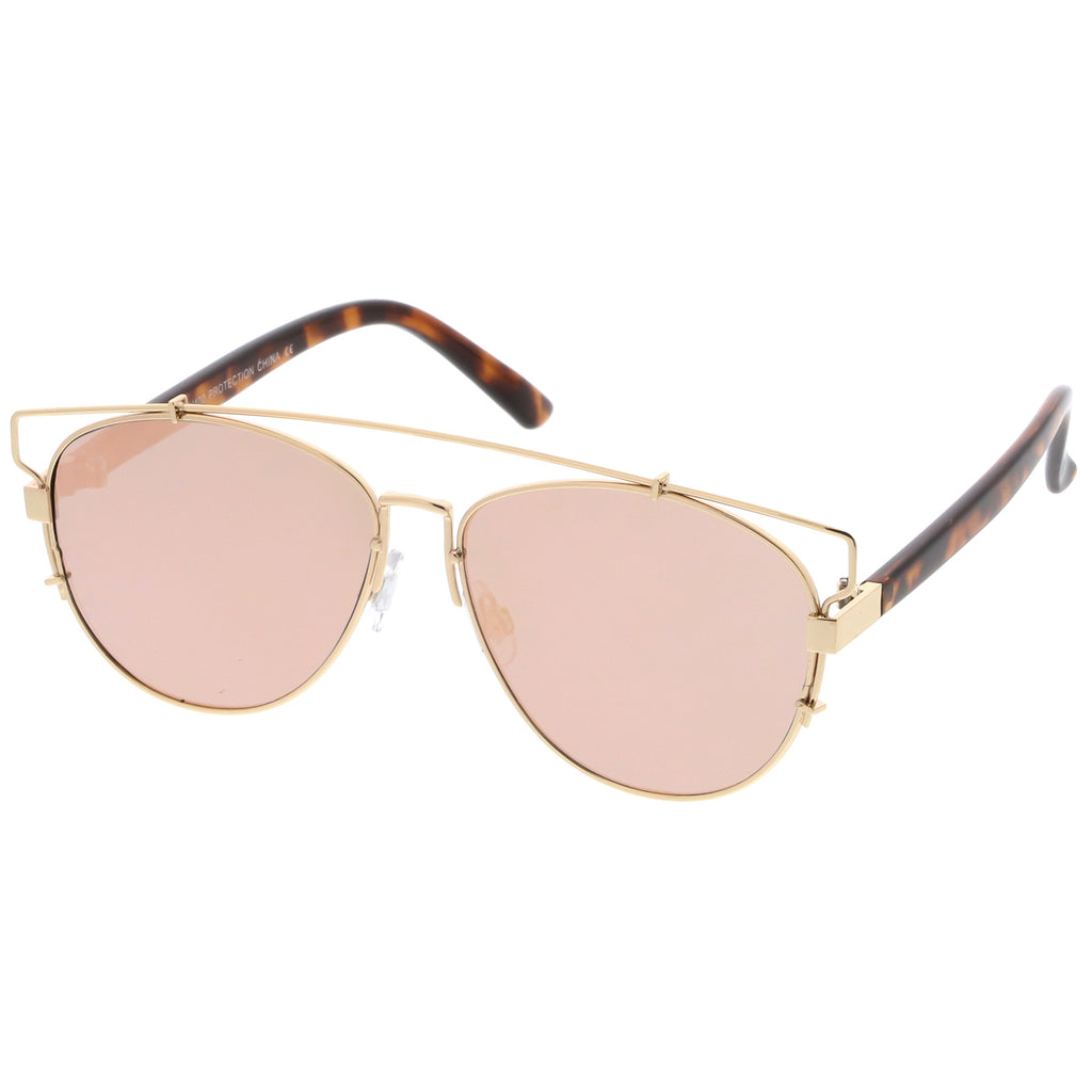 Gold-Tortoise / Pink Mirror