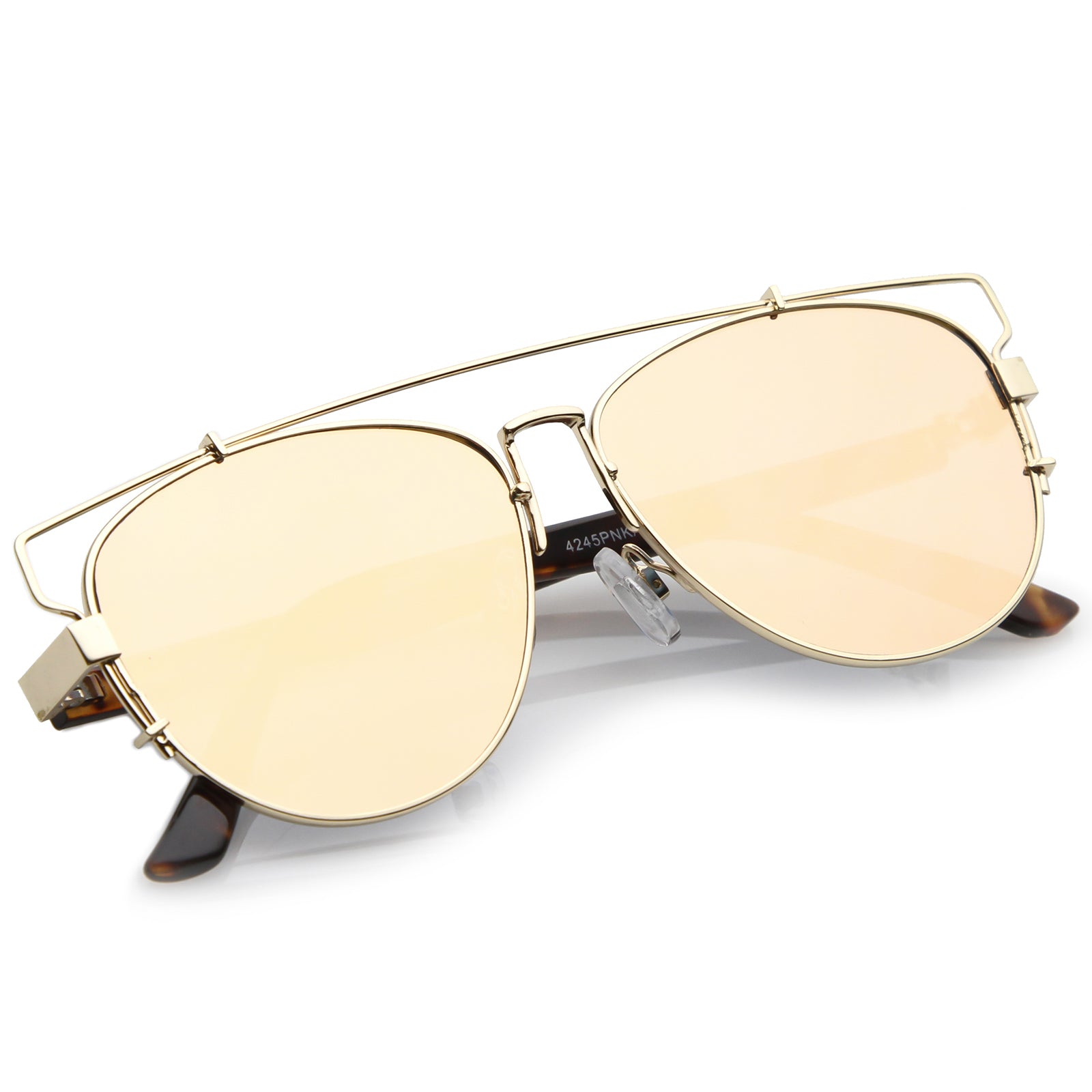 Gold-Tortoise / Pink Mirror