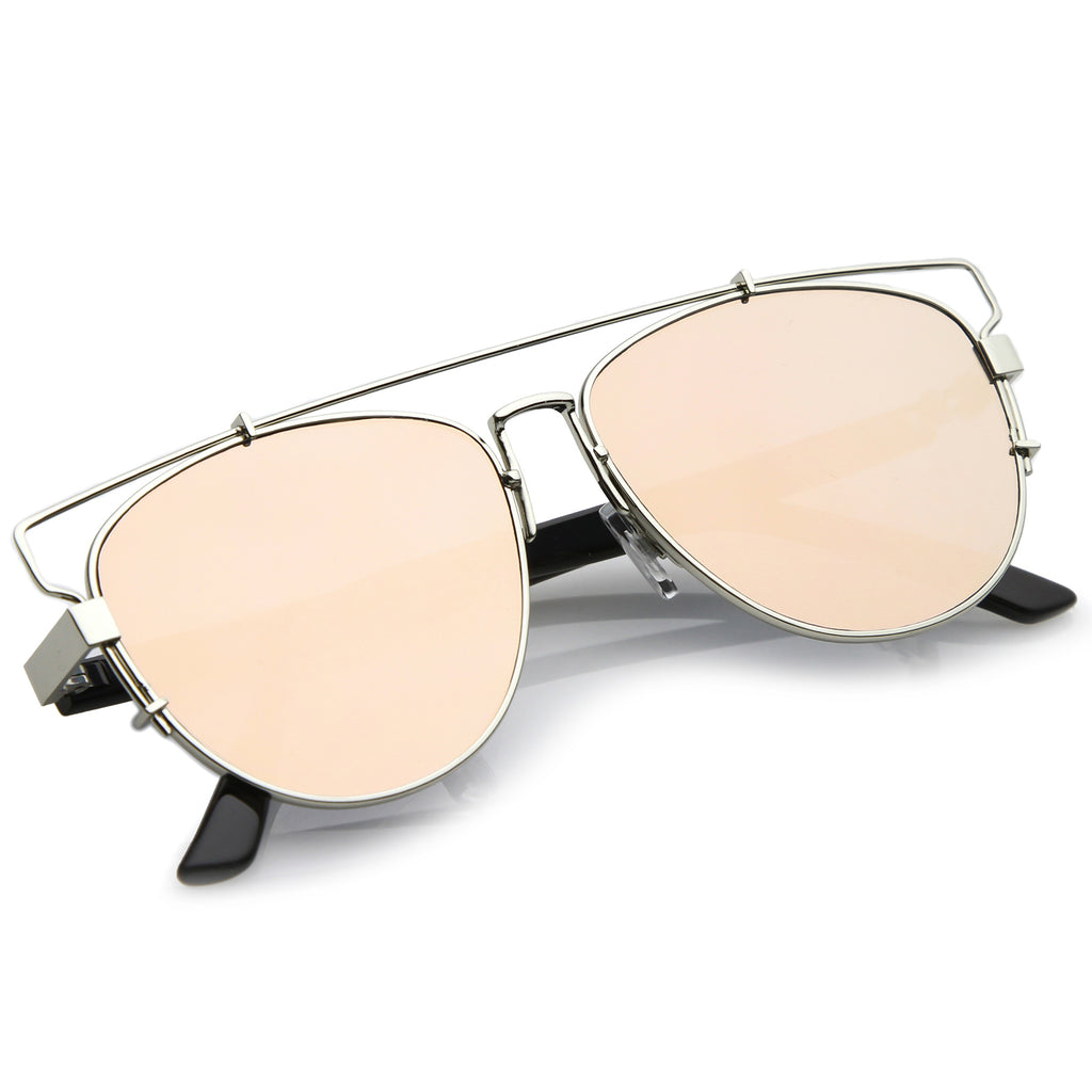 Silver-Black / Pink Mirror