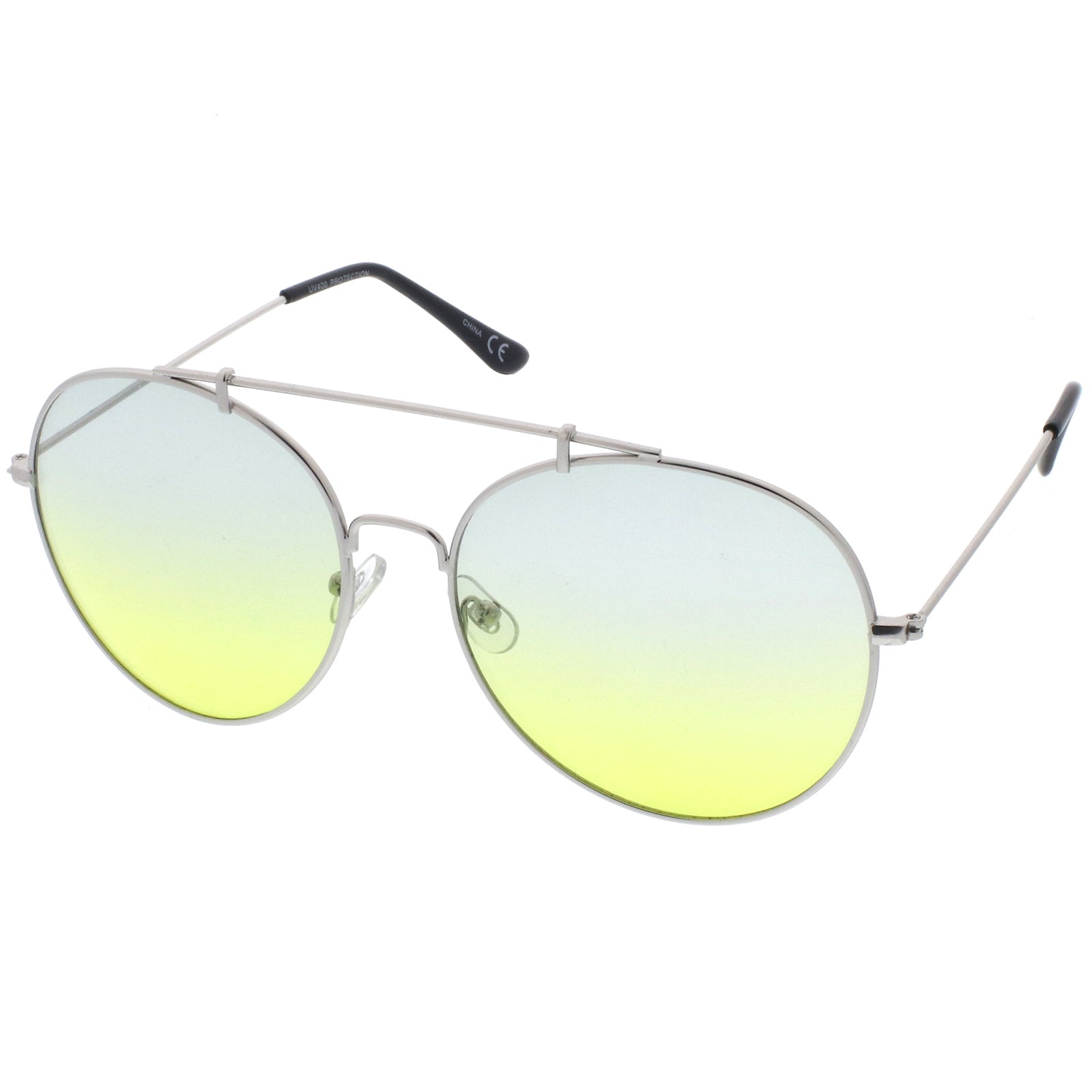Silver / Blue-Yellow
