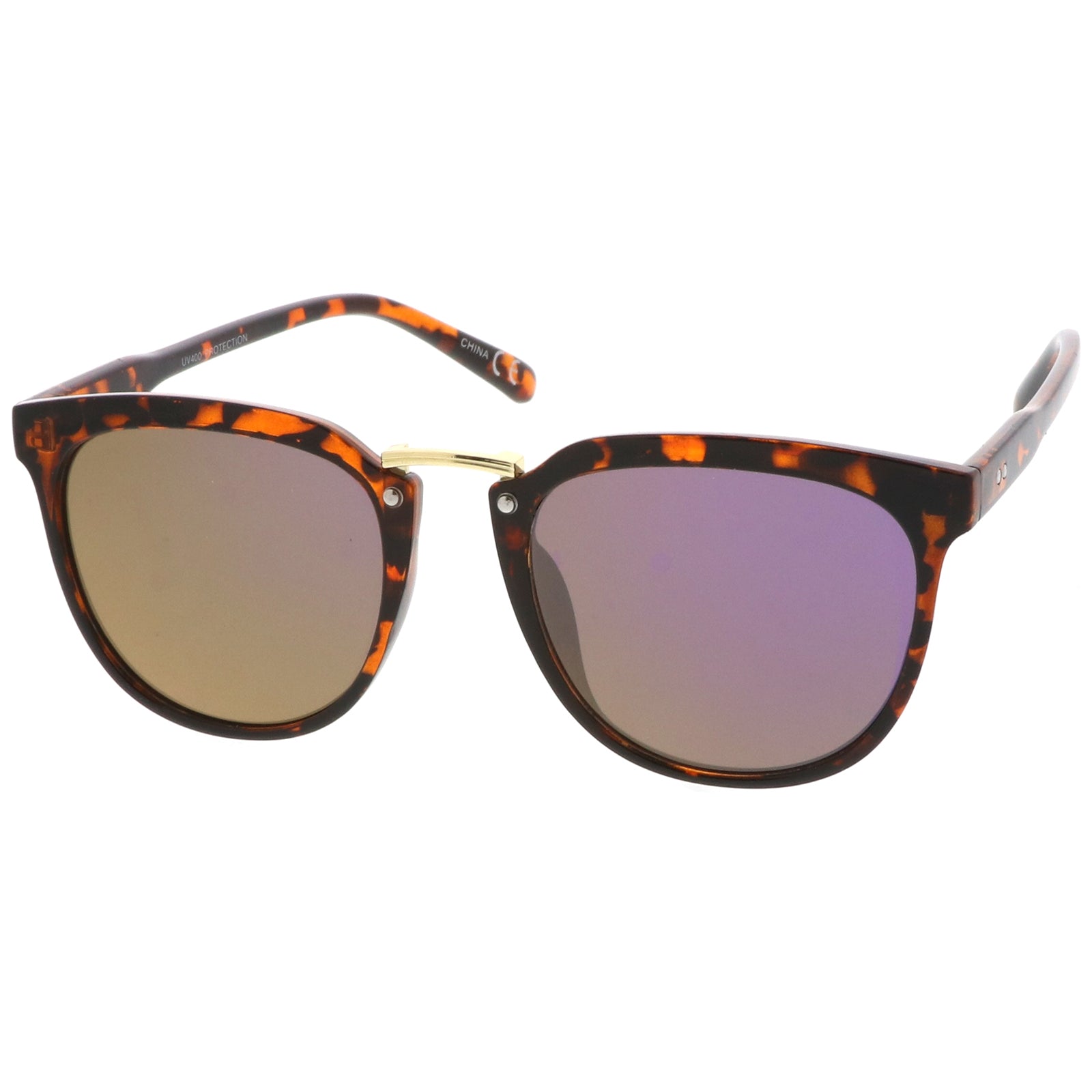 Tortoise-Gold / Purple Mirror