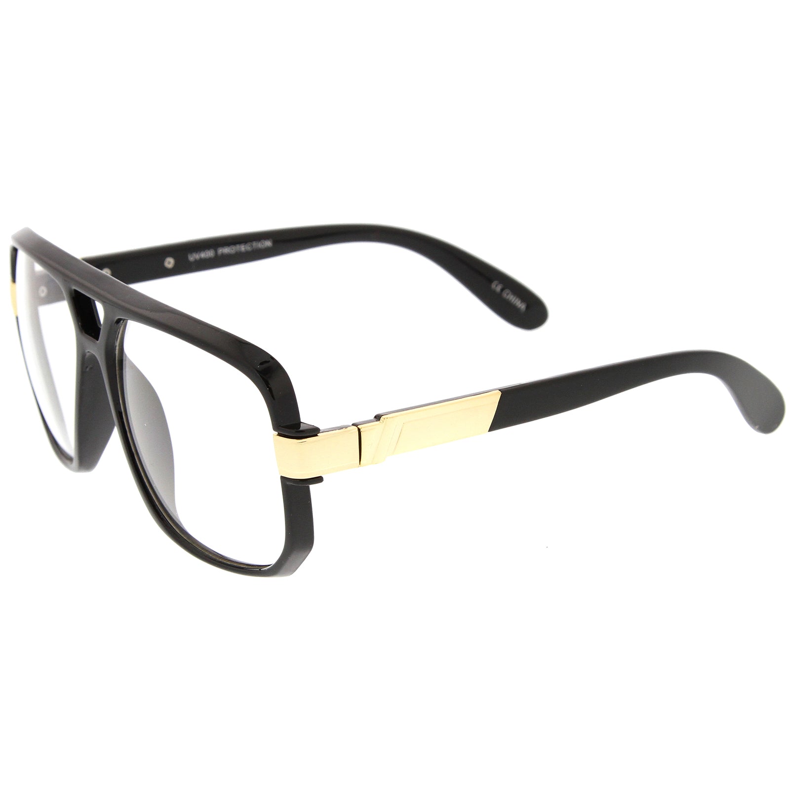 Shiny Black-Gold / Clear