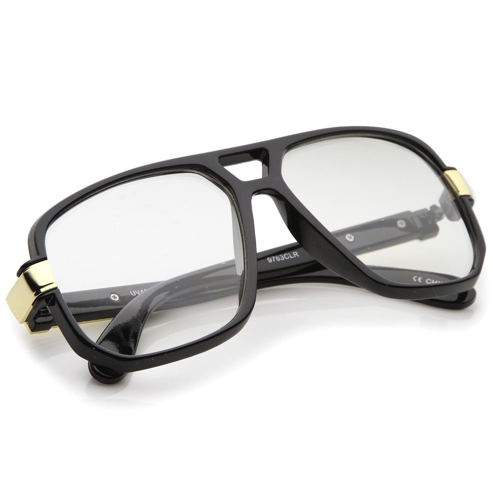 Shiny Black-Gold / Clear