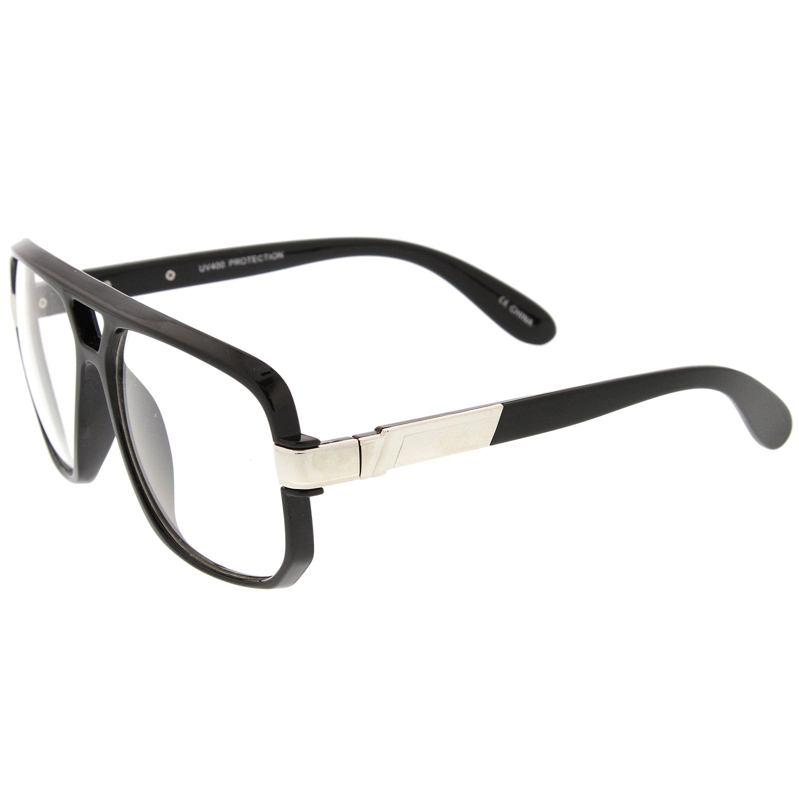 Black-Silver / Clear
