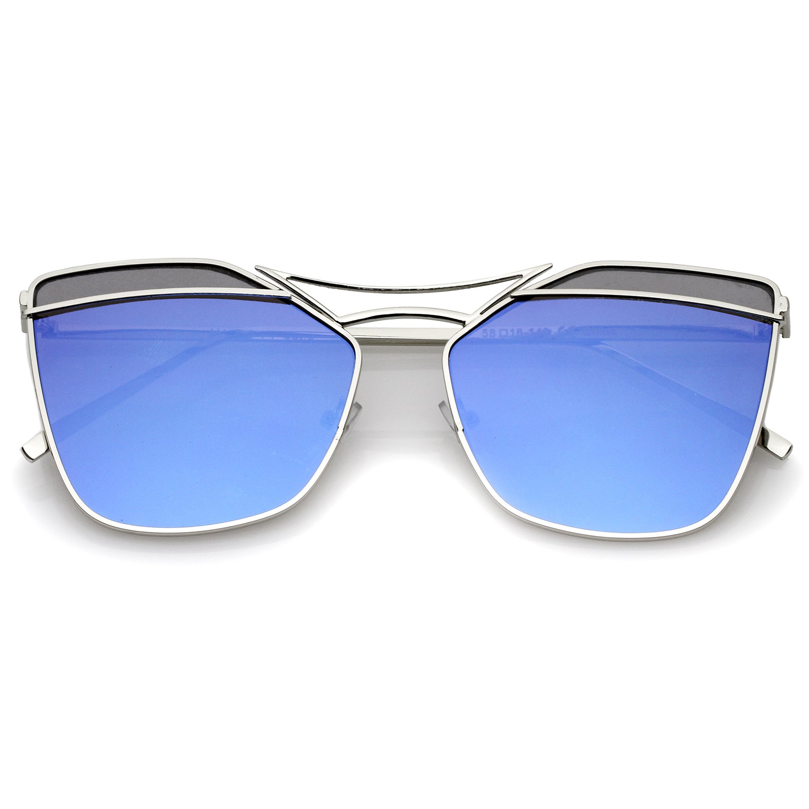 Silver / Blue Mirror