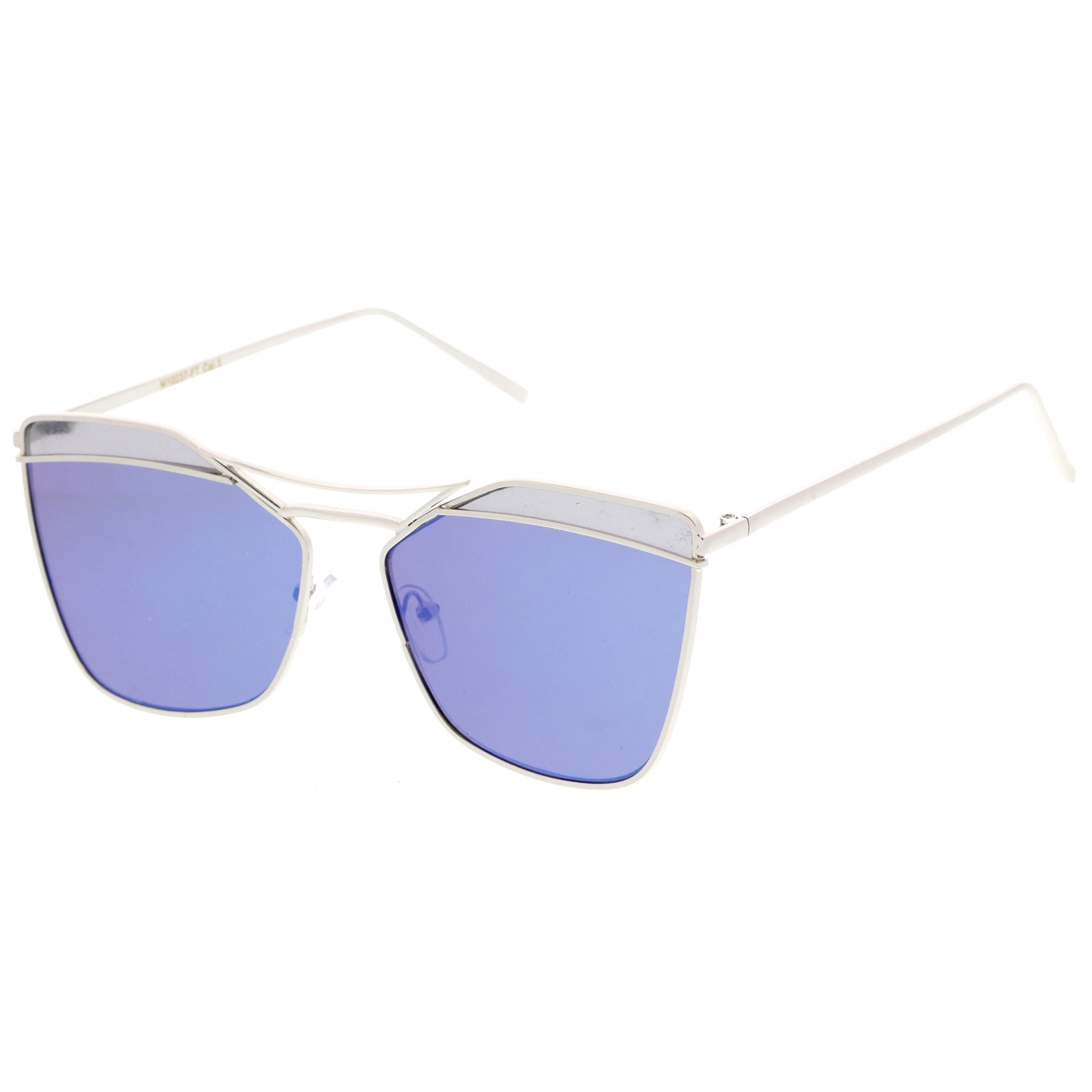 Silver / Blue Mirror