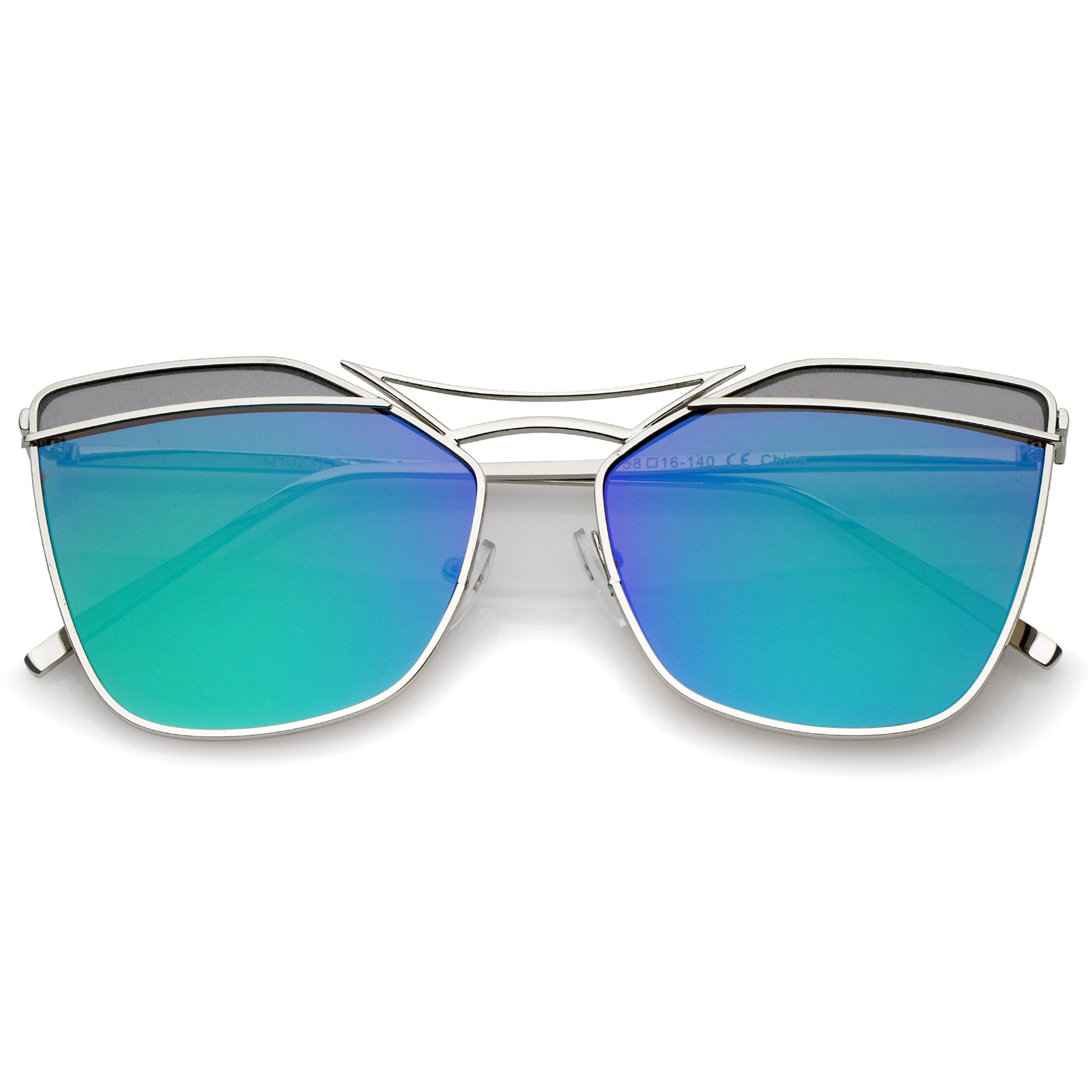 Silver / Green Mirror