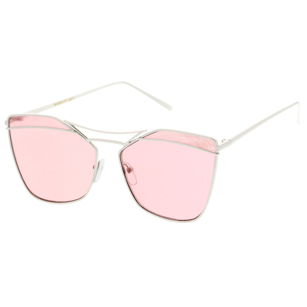 Silver / Pink Mirror