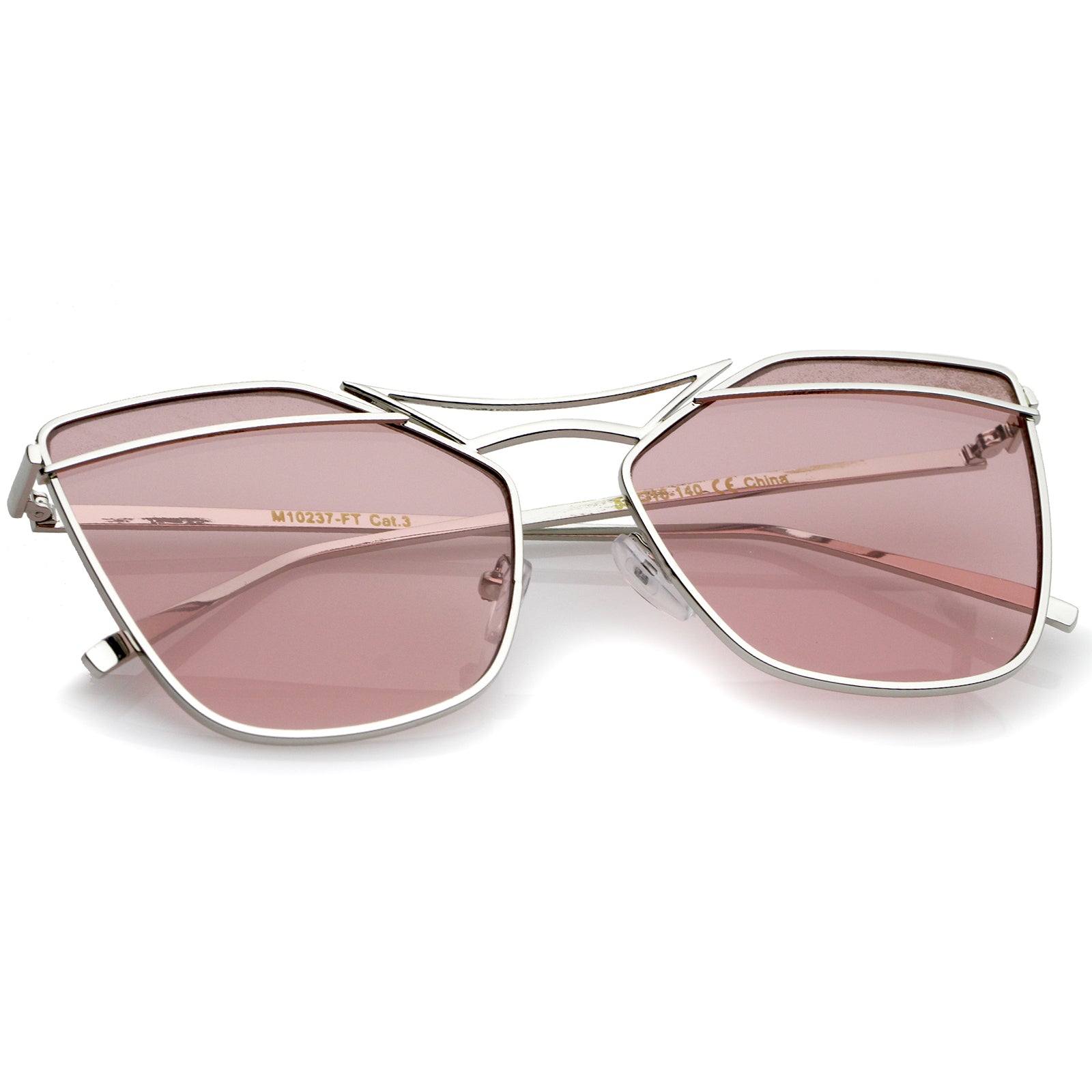 Silver / Pink Mirror