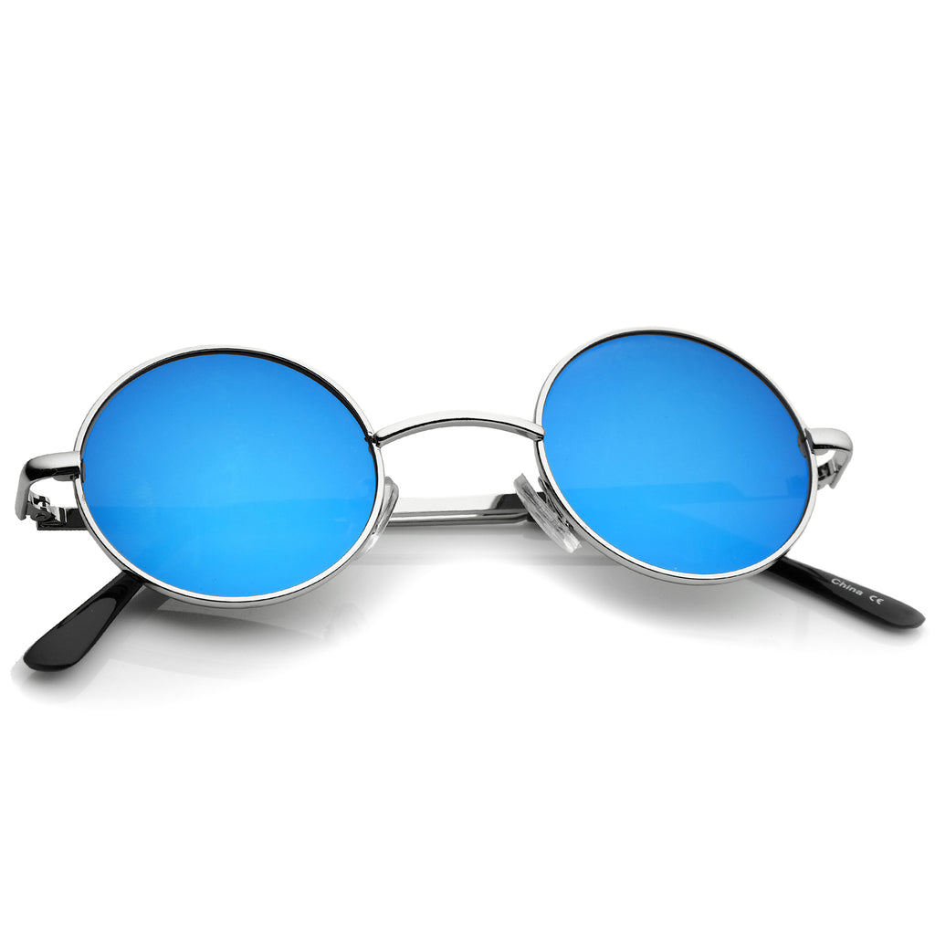 Silver / Blue Mirror