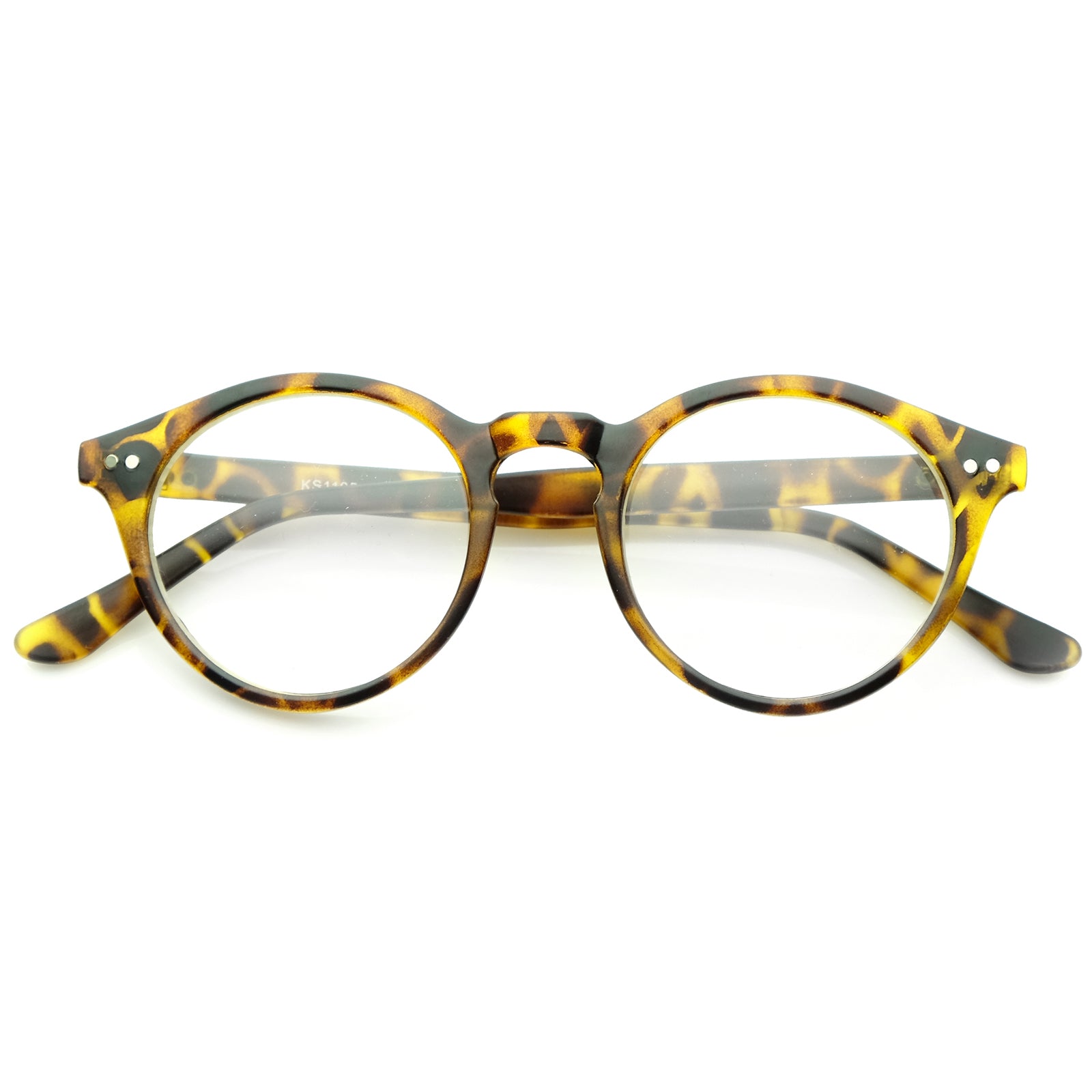 Matte Yellow-Tortoise / Clear