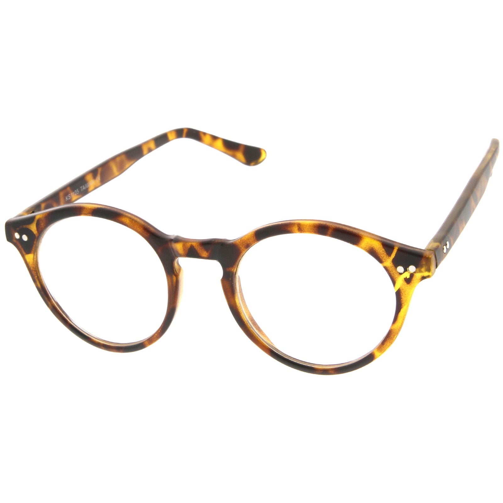 Matte Yellow-Tortoise / Clear