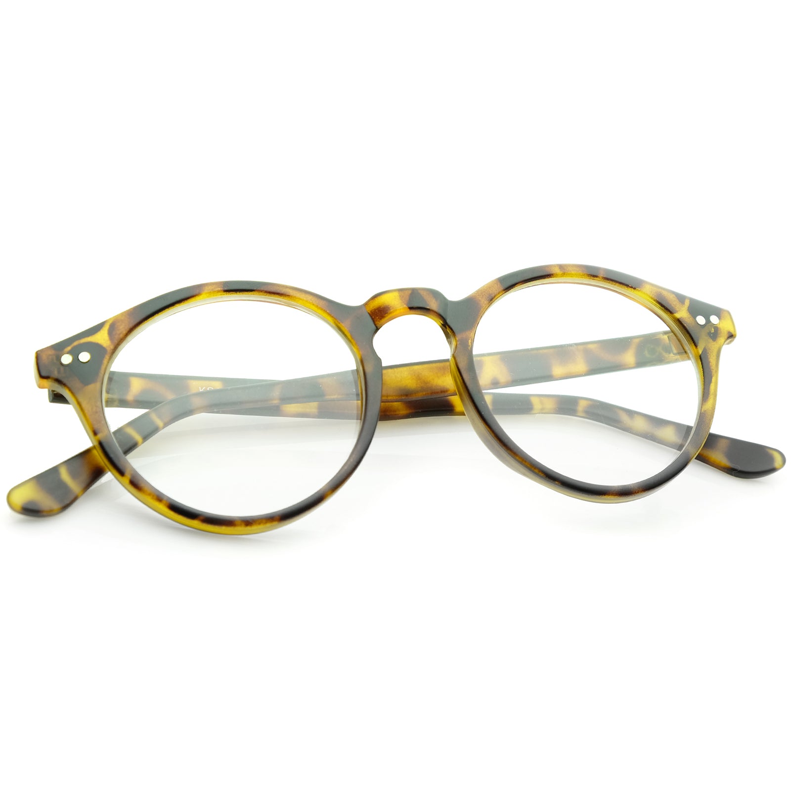Matte Yellow-Tortoise / Clear