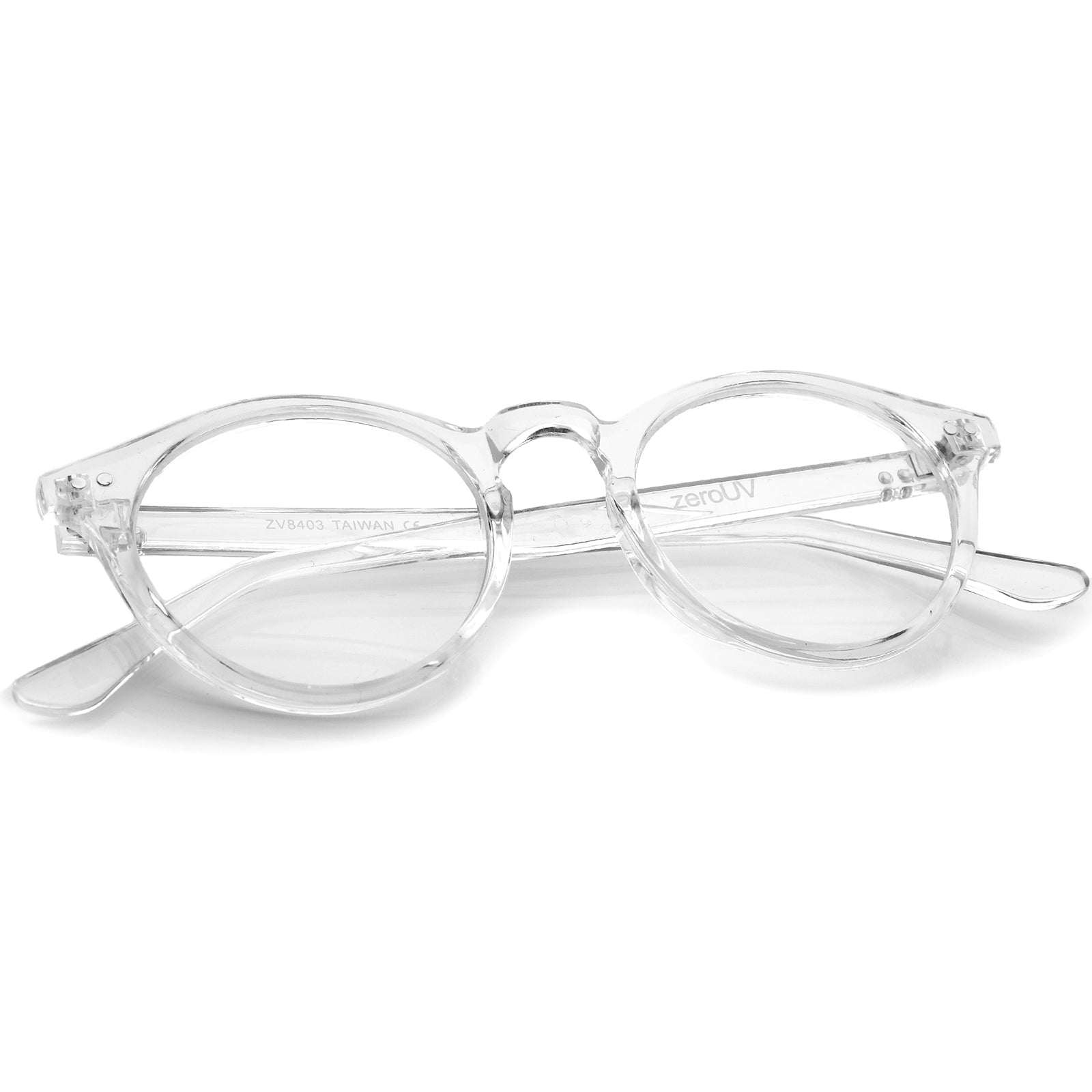 Clear round eyeglasses hotsell