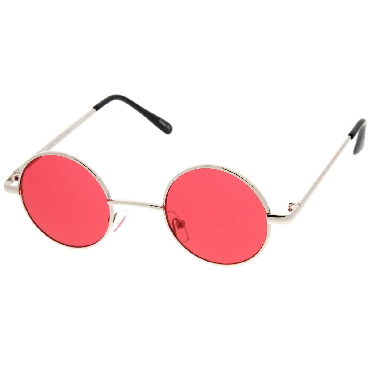 Small Retro Lennon Inspired Style Colored Lens Round Metal Sunglasses Sunglassla 