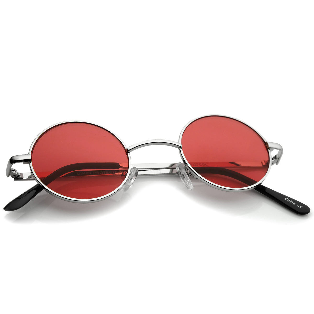 Small Retro Lennon Inspired Style Colored Lens Round Metal Sunglasses Sunglass La