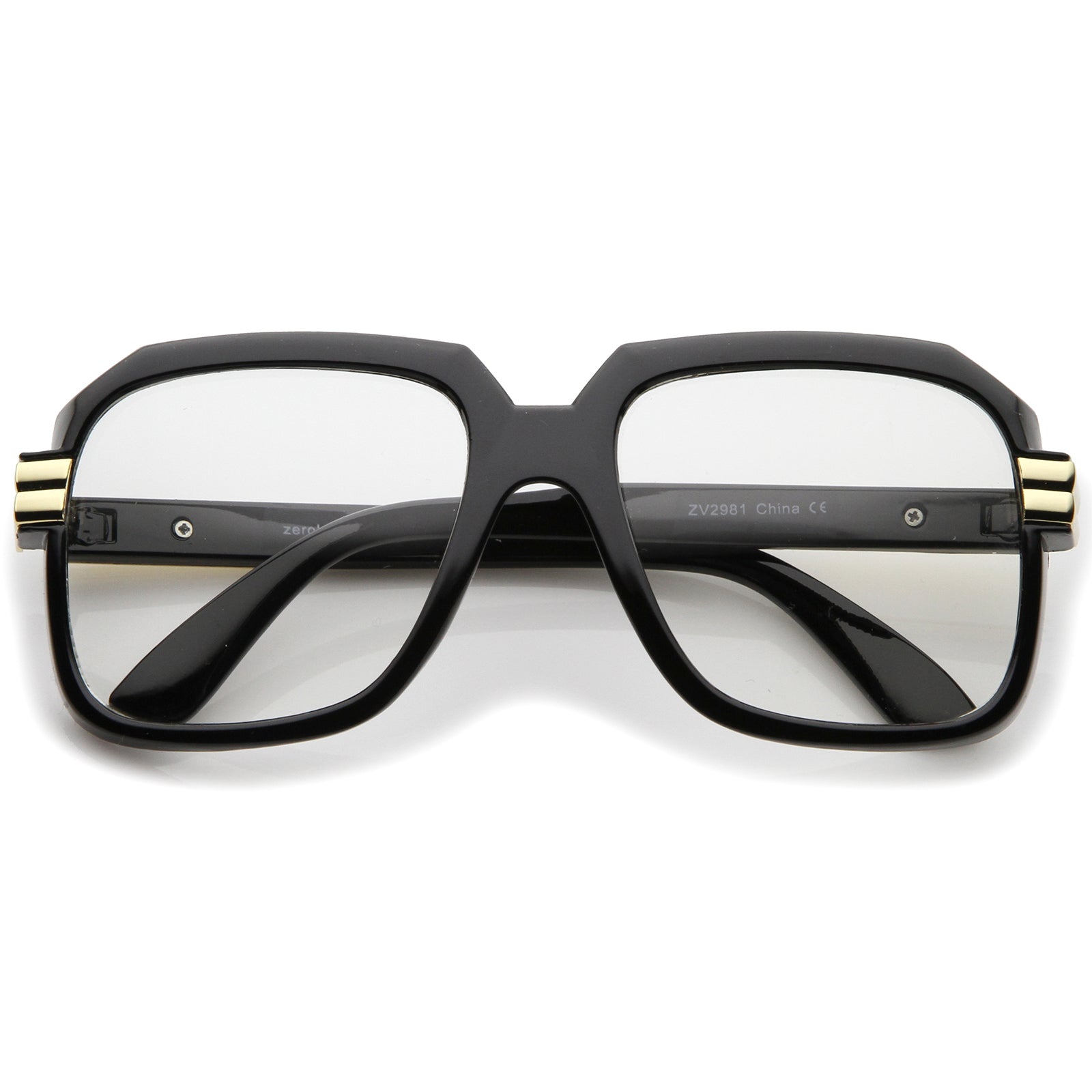 Shiny Black-Gold / Clear