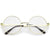 Retro Lennon Style Mid Size Metal Frame Clear Lens Round Glasses 51mm