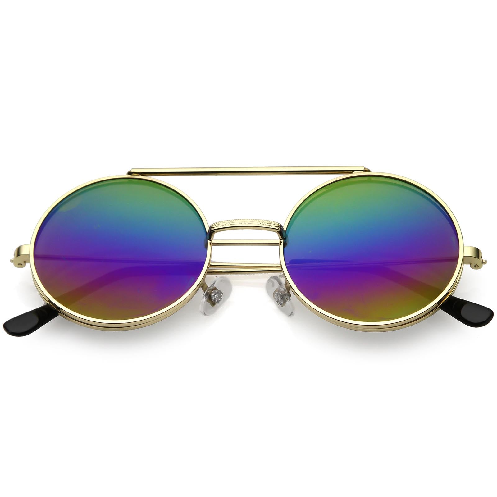 Gold / Rainbow Mirror