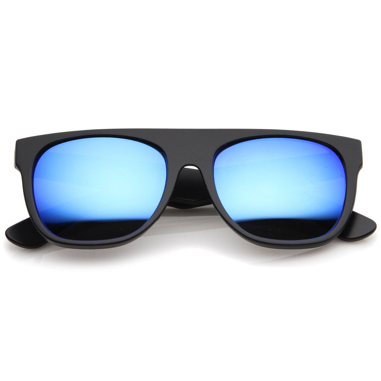 Matte Black / Blue Mirror