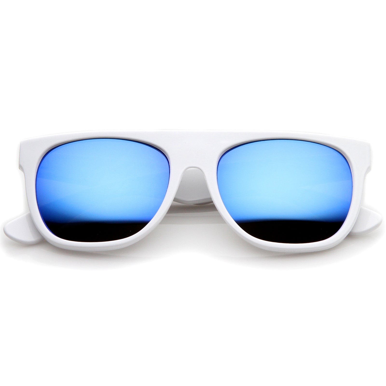 Shiny White / Blue Mirror