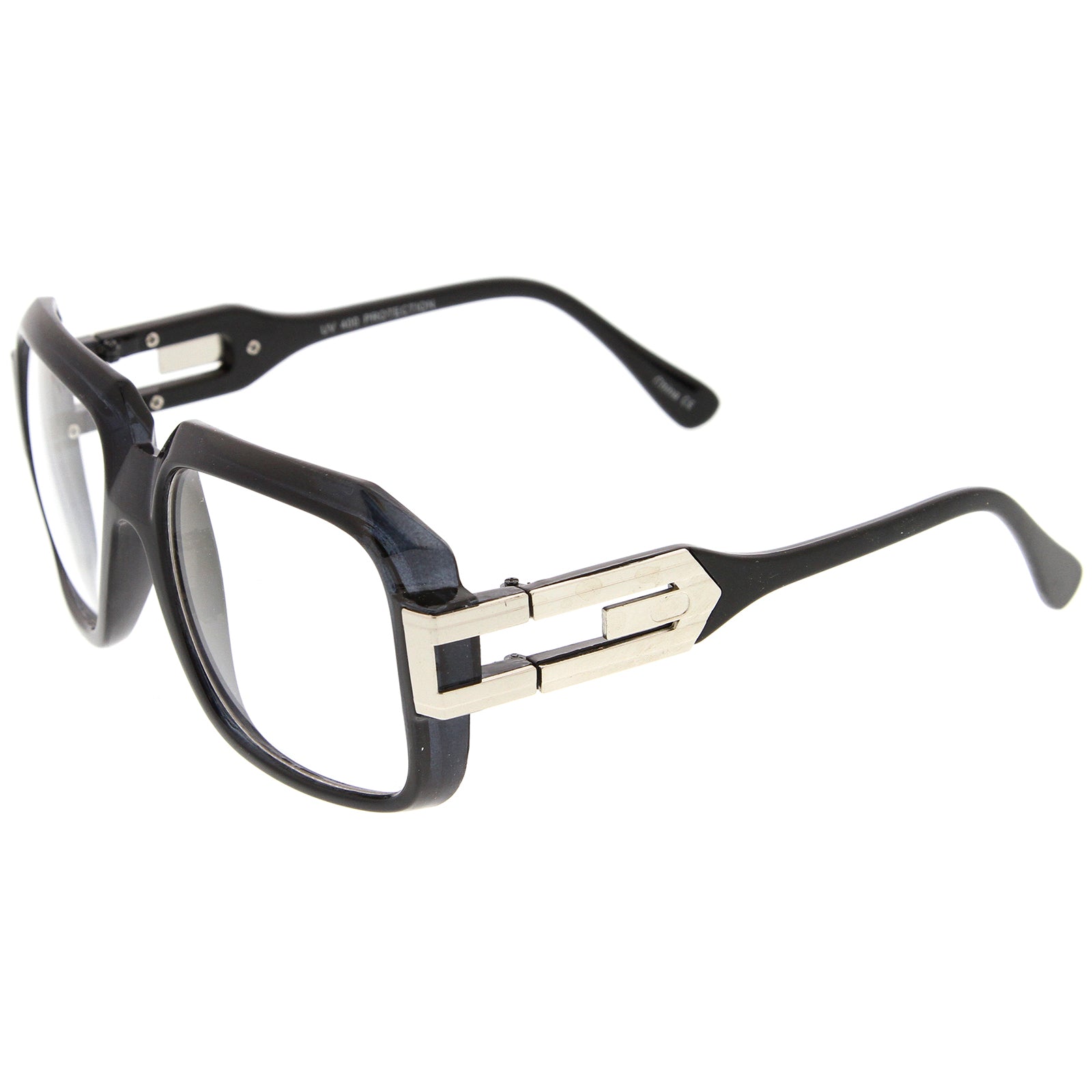 Shiny Black-Silver / Clear