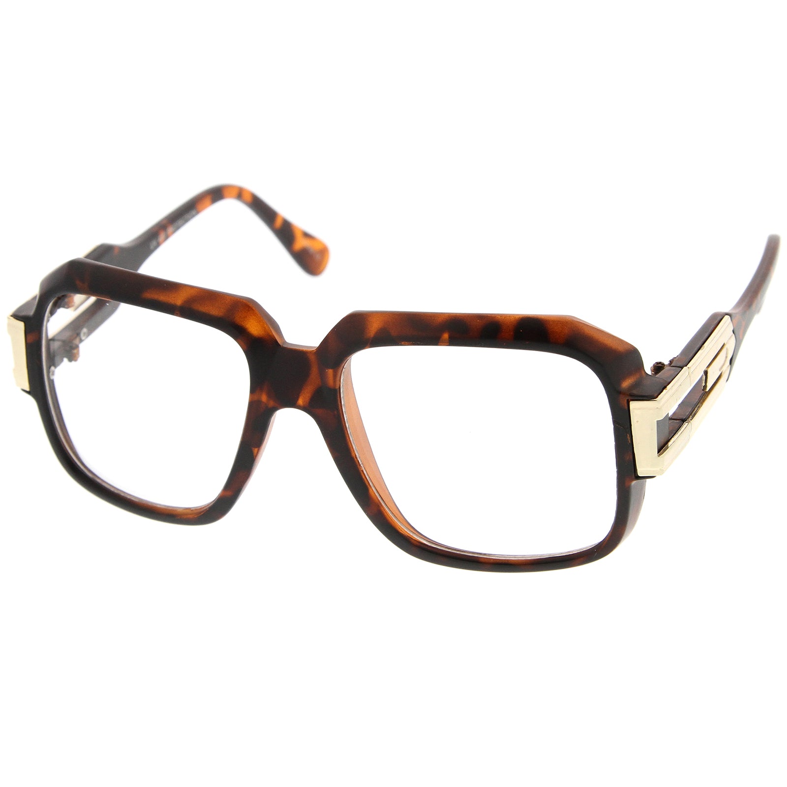 Matte Tortoise-Gold / Clear