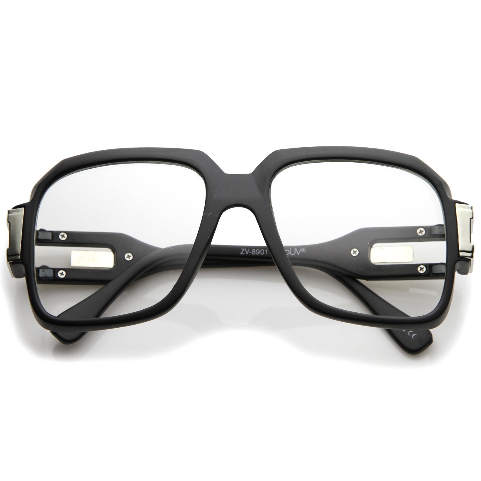 Large Retro Hip Hop Style Clear Lens Square Eyeglasses 54mm