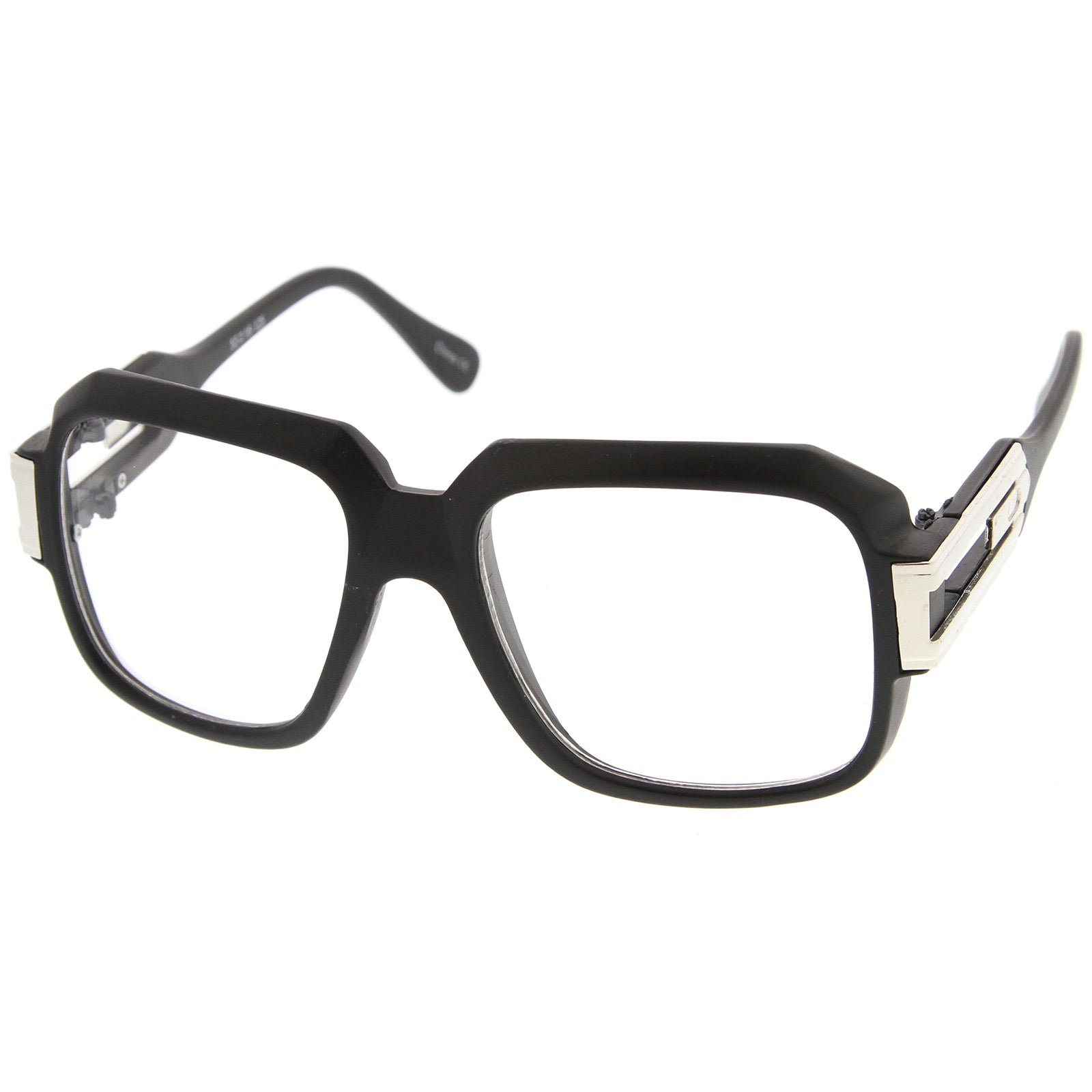 Large Retro Hip Hop Style Clear Lens Square Eyeglasses 54mm sunglass.la