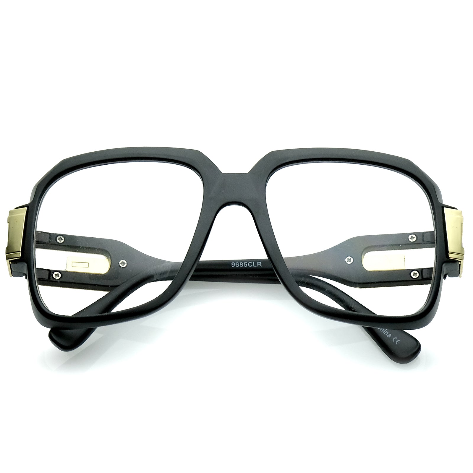 Matte Black-Gold / Clear